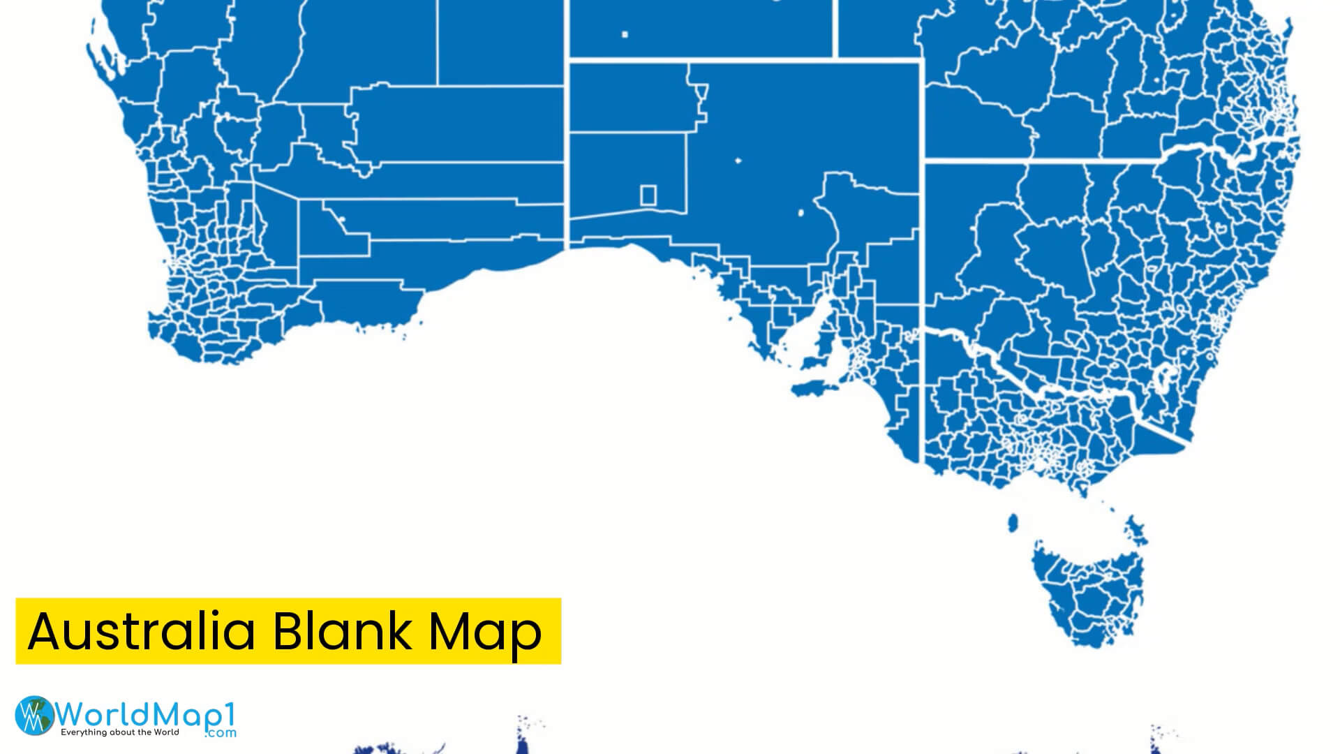 Australia Blank Map